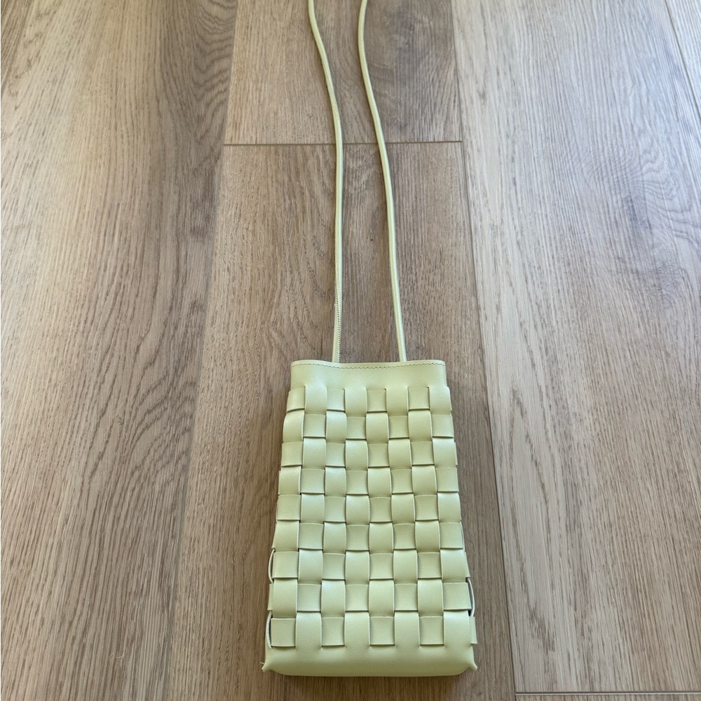 Woven Crossbody Cassette Bag